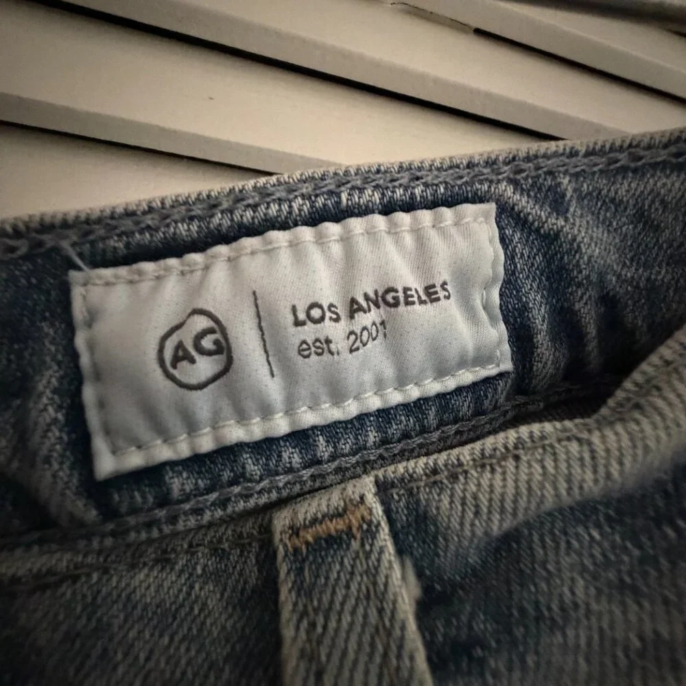 AG Jeans Alicia Denim Midi Skirt | Size 29 / Size 8 | Front Slit High-Waisted - Picture 11 of 12